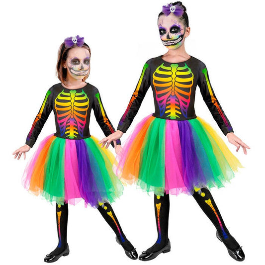 Skelton  Tutu Dress, Skull Bow Headband 