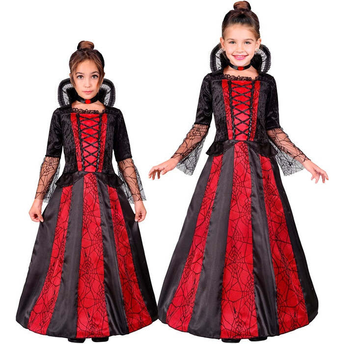 Vampiress  Dress With Wire Hoop, Choker 