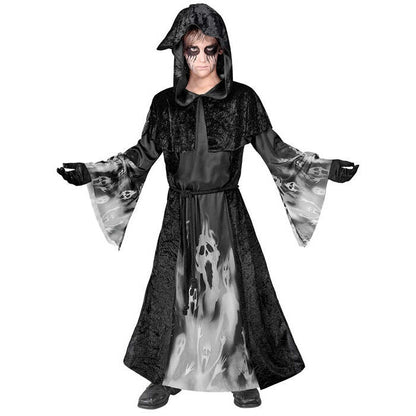 Screaming Souls  Hooded Robe With Capelet, Belt 