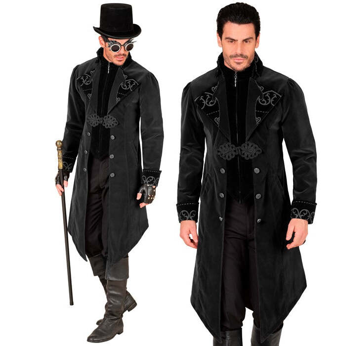Black Velvet Gothic Coat