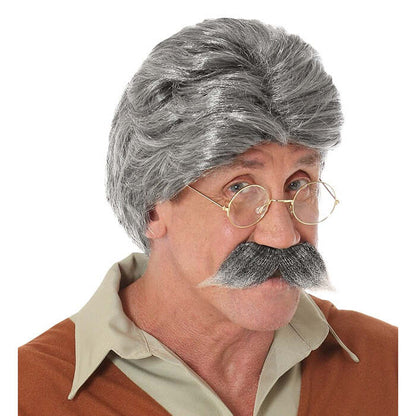 Geppetto Wig & Moustache In Box