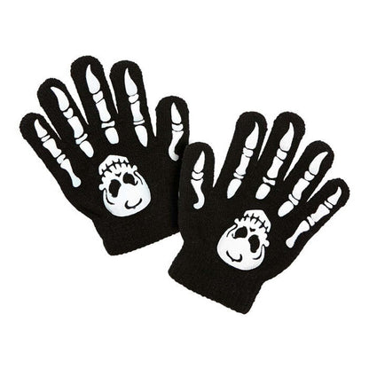 Bones Gloves With Skullchild Size - In Wool