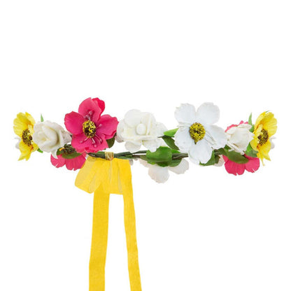 Flower Diadem With Ribbon