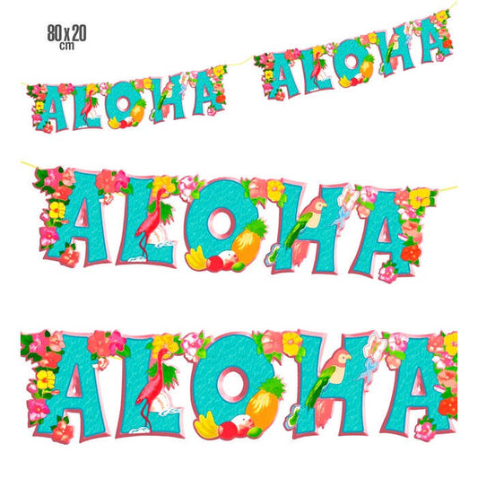 Jointed Aloha Garland 80 X 20 Cm