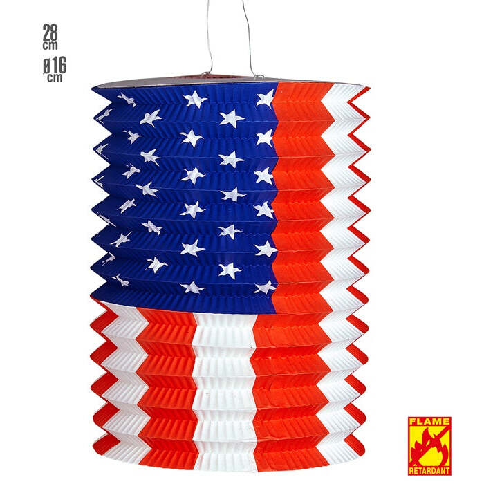 Usa Lantern Ø 16 Cm - H 28 Cm - Flame Retardant