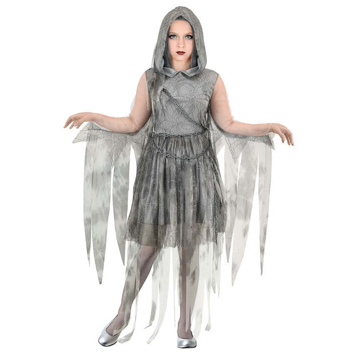 Chained Ghostly Spirit  Hooded Dress, Chain 