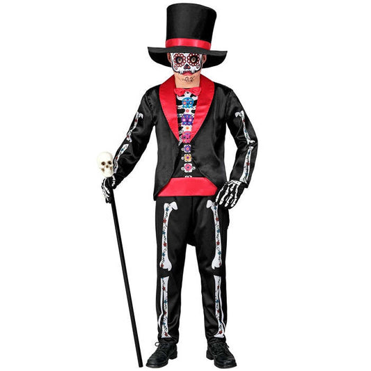 Dia De Los Muertos  Tailcoat With Shirt, Pants, Hat, Mask 