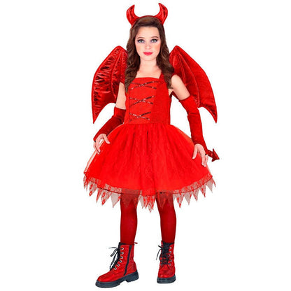 Devil  Dress, Tail, Wings, Horns, Fingerless Gloves 