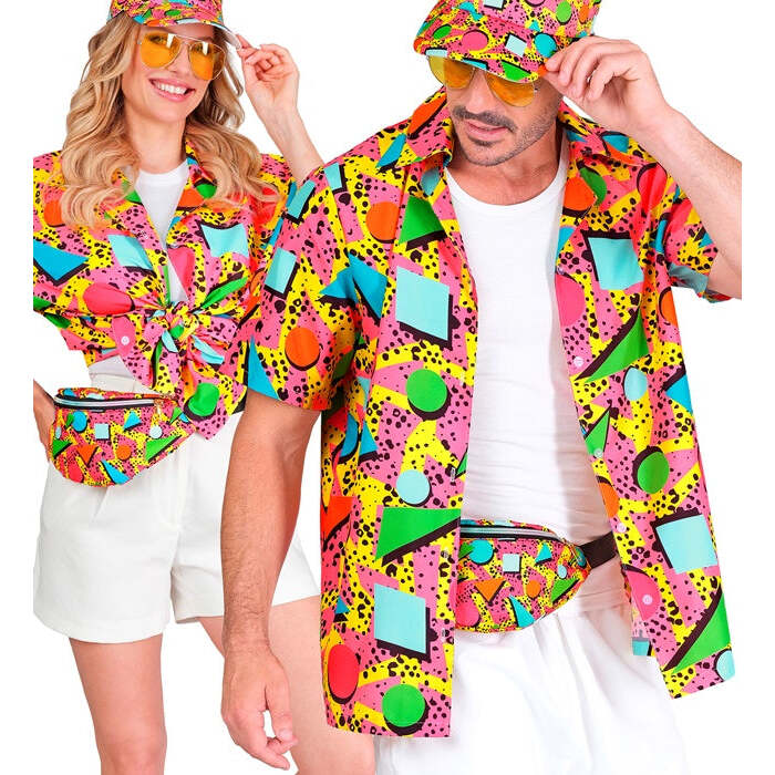 The 80S Funky Fashion - Funky Pink  Shirt 
