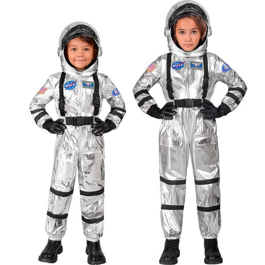 Silver Astronaut  Jumpsuit, Helmet 