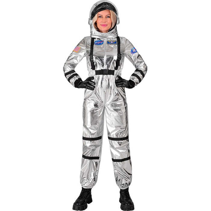 Silver Astronaut  Jumpsuit, Helmet 