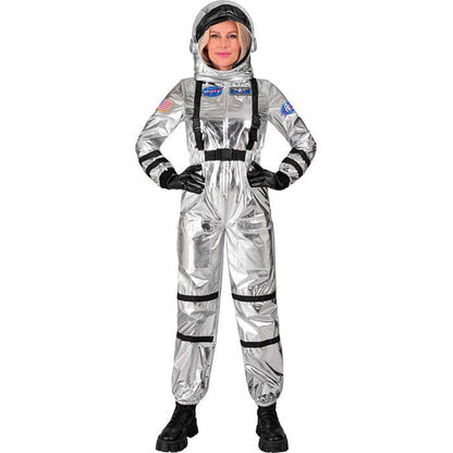 Silver Astronaut  Jumpsuit, Helmet 