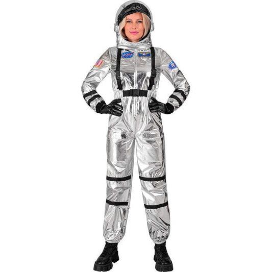 Silver Astronaut  Jumpsuit, Helmet 