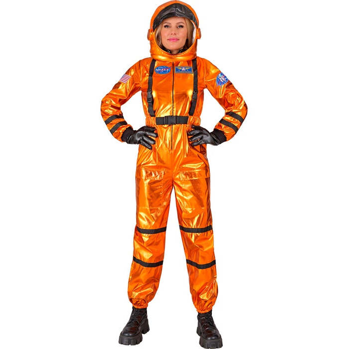 Orange Astronaut  Jumpsuit, Helmet 