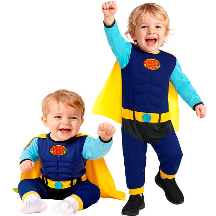 Super Baby  Jumpsuit With Cape 