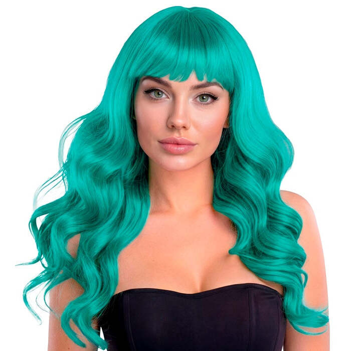 Turquoise Bella Wig In Box