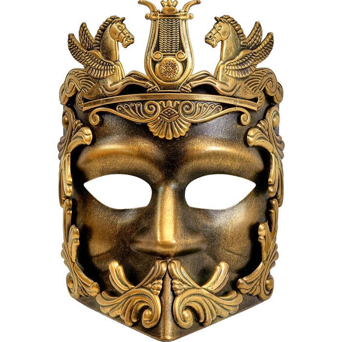 Mask Greek Roman Gold
