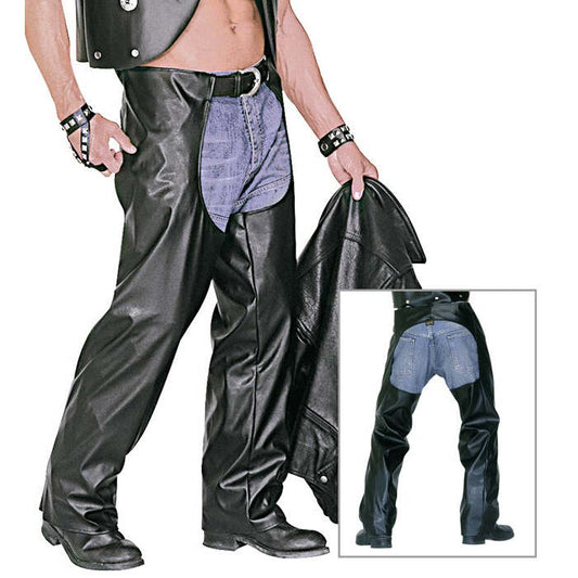 Leather Look Rocker / Biker Chaps