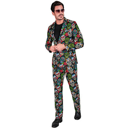 Dia De Los Muertos Party Fashion Suit  Jacket, Pants 