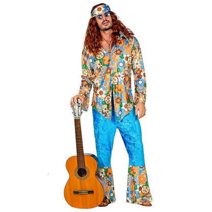 Hippie Man Velvet  Shirt, Pants, Headband 