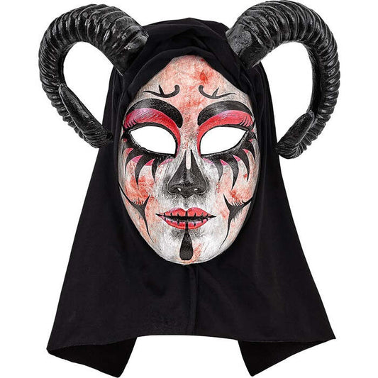Mask Hooded Commedia Dell'Arte Demon Woman