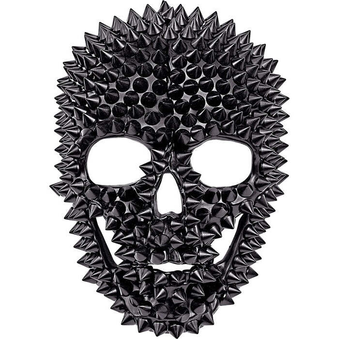 Mask Skull Spiked Black