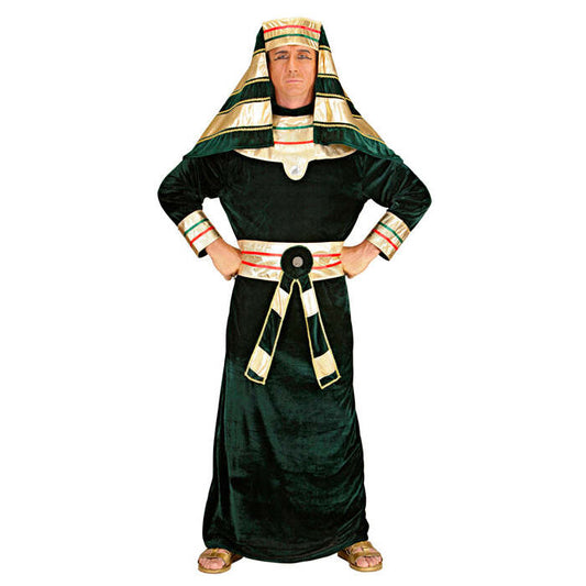 Pharaoh  Robe With Collar, Belt, Headpiece 