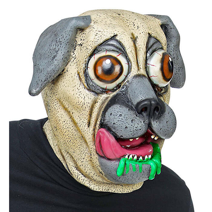 Big Eyes Bulldog Full Head Mask