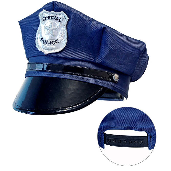 Adjustable Police Hat Child Size