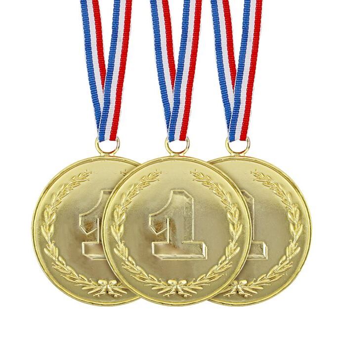 Set Of 3 Gold Medals