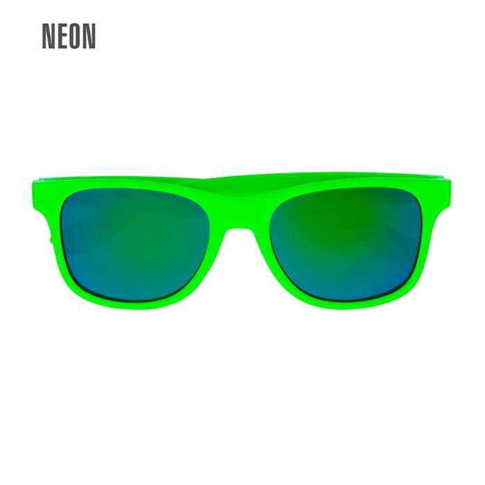 80'S Neon Green Glasses With Revo Lenses