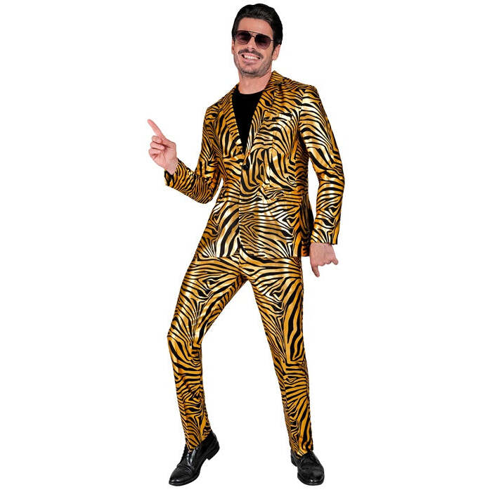 Gold Animalier Party Fashion Suit  Jacket, Pants 