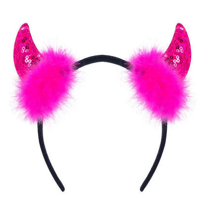 Pink Sequin Horns