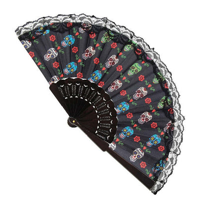 Dia De Los Muertos Fabric Fan 23 Cm