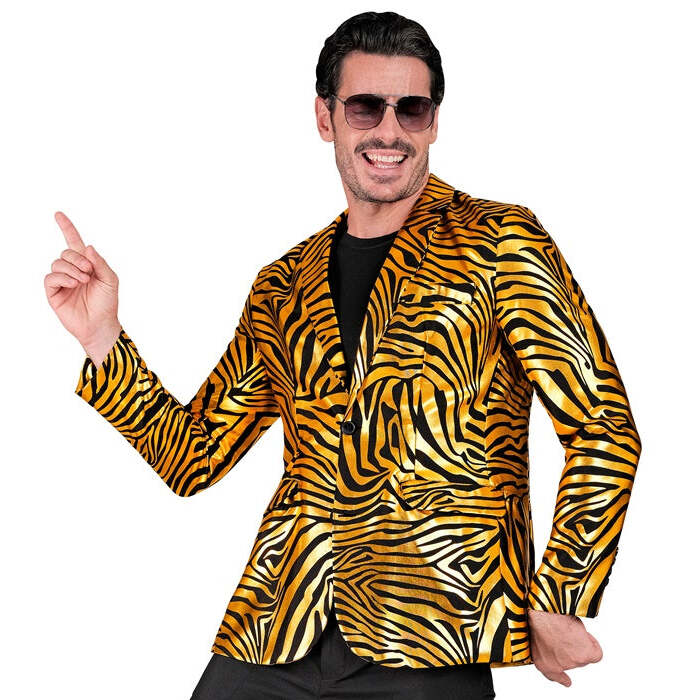 Gold Animalier Party Fashion Jacket  Jacket 
