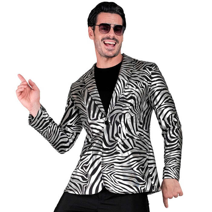 Silver Animalier Party Fashion Jacket  Jacket 