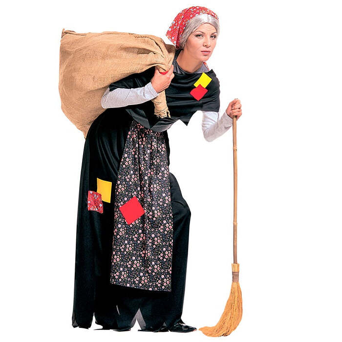 Epiphany'S Witch  Skirt With Overskirt, Shawl, Headscarf 