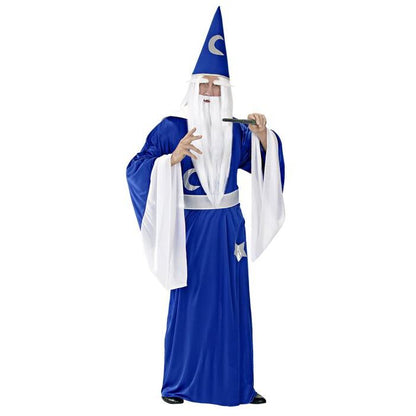 Wizard  Robe With Collar, Belt, Hat 
