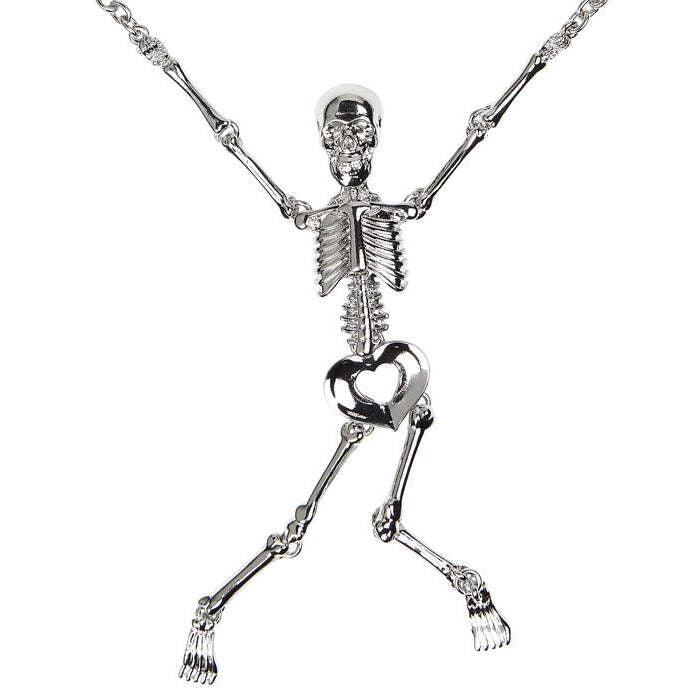 Silver Skeleton Necklace