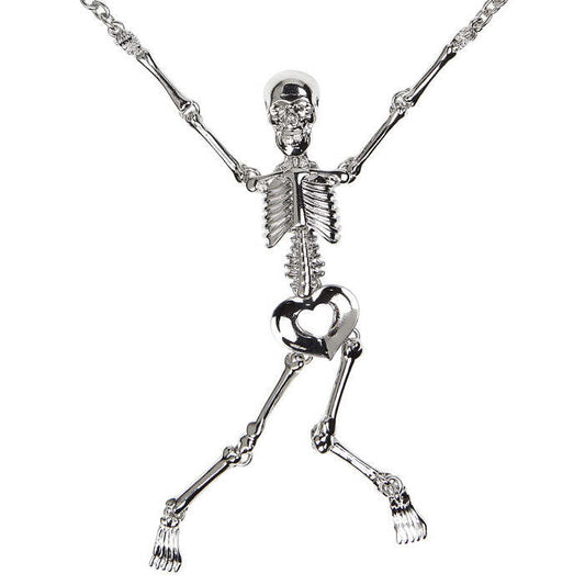 Silver Skeleton Necklace