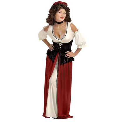Tavern Wench  Dress, Corset, Choker, Headpiece 