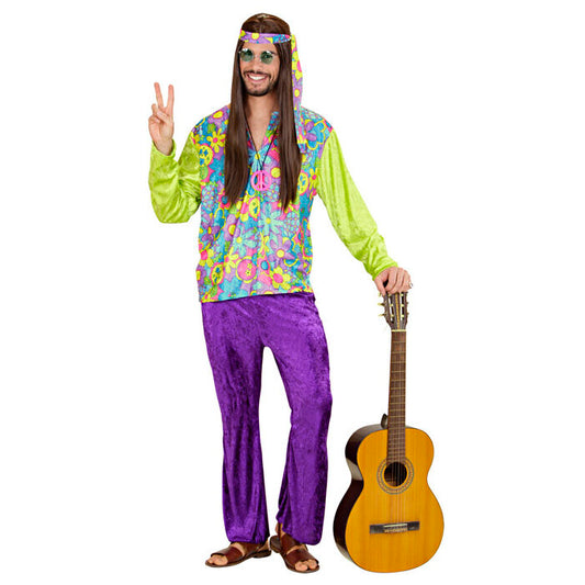 Hippie Man Velvet  Shirt, Pants, Headband 