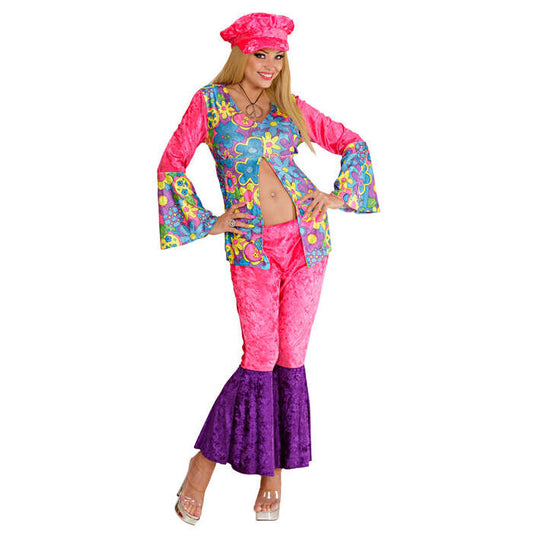 Hippie Woman Velvet  Shirt, Pants, Hat 