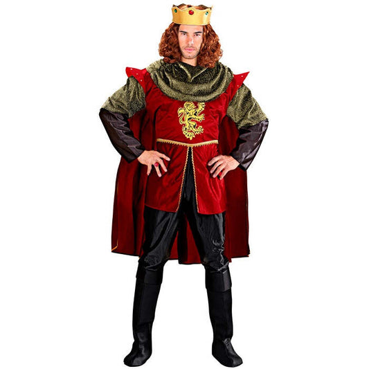 Royal Knight  Coat, Cape, Pants, Boot Covers, Crown With Gems 