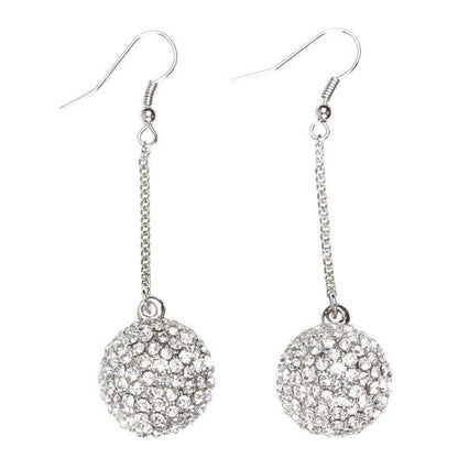 Pair Of Strass Sphere Earrings