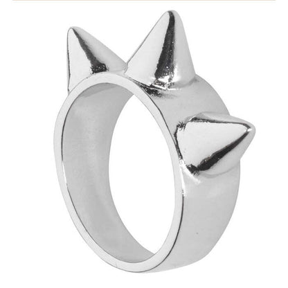 Silver Ring With 3 Spikes