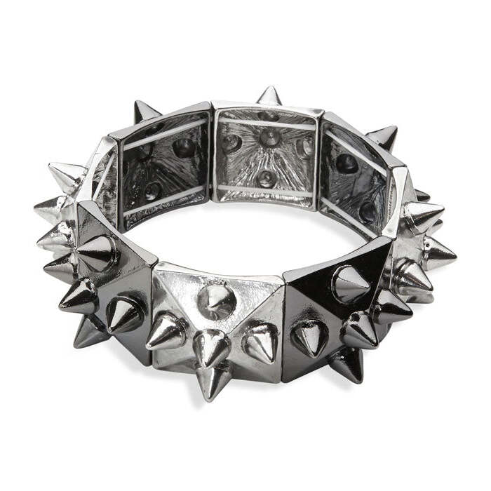 Black & Silver Studded Bracelet