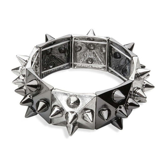Black & Silver Studded Bracelet