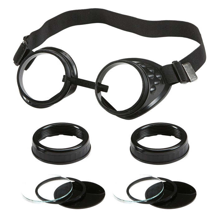 Welder / Expeditioner / Aviator Glasses With Multiple Lenses
