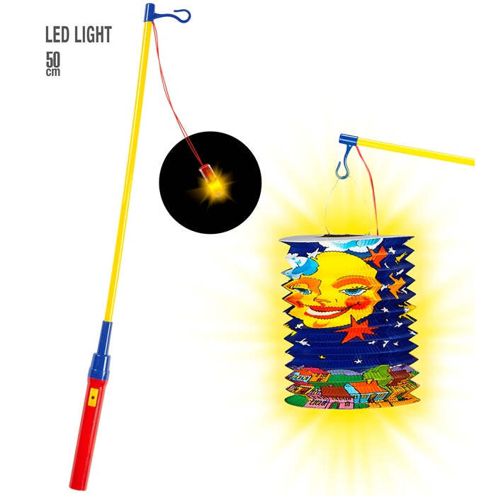 Lantern Stick With Light Saint Martin / Rificolona 50 Cm